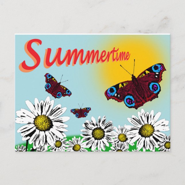 Cartão postal design de Summertime (Frente)