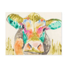 Design de Vaca Colorida