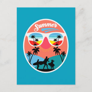Cartão Postal Design de Verão Vintage-68265