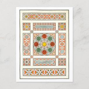 Cartão Postal Design de Vintage para o Cartão-postal do Mosaico