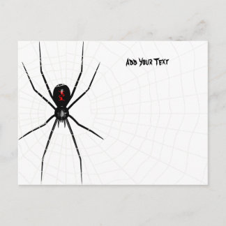Cartão Postal Design de Viúva Preta