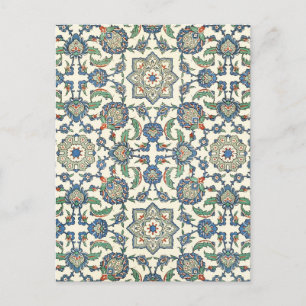 Cartão Postal Design do Azulejo do Mosaico Vintage