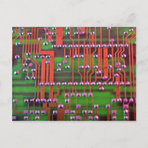 Cartão Postal Design do conselho de circuito