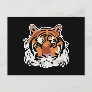 Cartão Postal design do tigre legal
