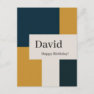 Cartão Postal Design elegante minimalista personalizado