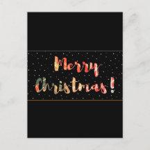 Design Festivo de Natal Preto e Dourado