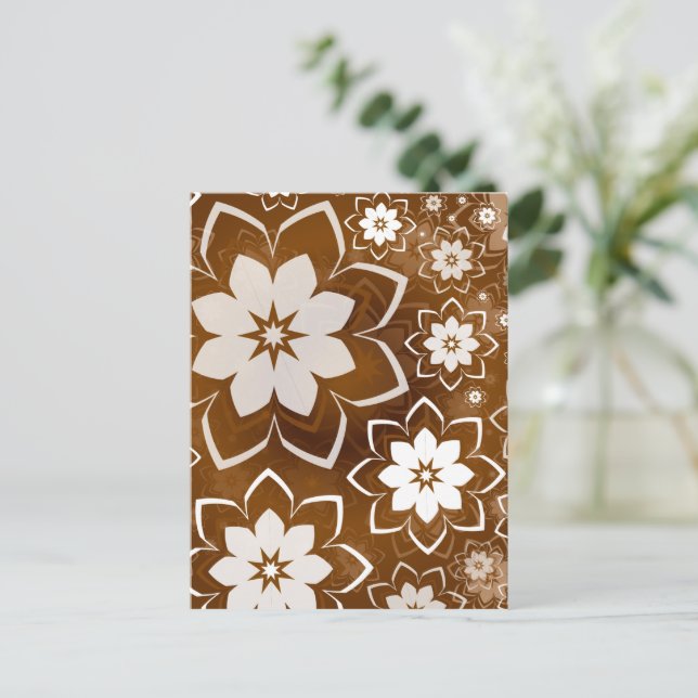 Cartão Postal Design floral 13 (Em pé/Frente)