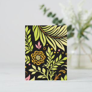 Cartão Postal Design floral 18