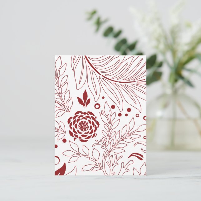 Cartão Postal Design Floral 28 (Em pé/Frente)