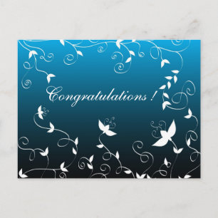 Cartão Postal Design floral artístico