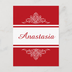 Cartão Postal Design floral elegante