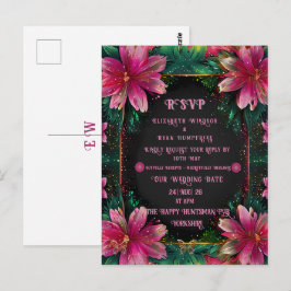 Cartão Postal Design floral elegante com cores vibrantes