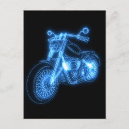 Cartão Postal Design futurista de motocicleta para impressão