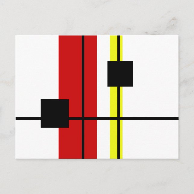 Cartão Postal Design geométrica (Frente)