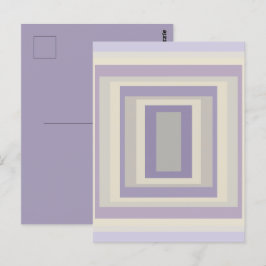 Cartão Postal Design Geométrica Da Lavanda De Cinza De  De Giz