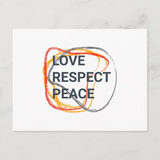 Cartão Postal design gráfico urbano legal, moderno de um ditado (Frente)