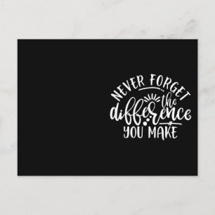 Cartão Postal Design Ideia de Apreciação do Professor