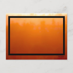 Cartão Postal Design Impressionante de City Sunset Abstrato Oran