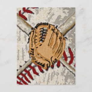Cartão Postal Design Impressionista de Baseball