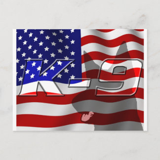 CARTÃO POSTAL DESIGN K9 EUA