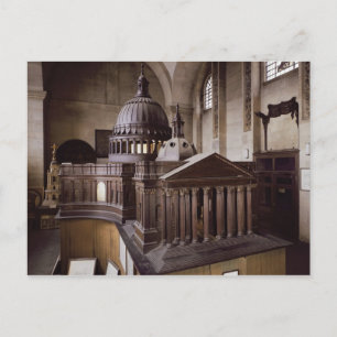 Cartão Postal Design original para Rua. Catedral de Paul