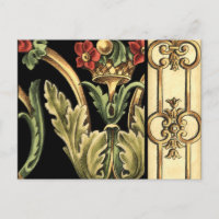 Design Ornamental com Fronteiras Negras