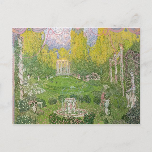 Cartão Postal design palco para a ópera "Orpheo ed Euridice" (Frente)