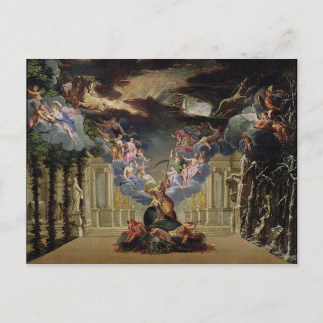Cartão Postal Design para "Atys" por Jean-Baptiste Lully (Frente)