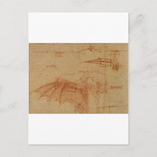 Cartão Postal Design para uma máquina voadora