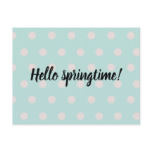 design primavera pontilhado | Turquesa pastel