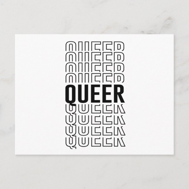 Cartão Postal Design Queer Retrô (Frente)