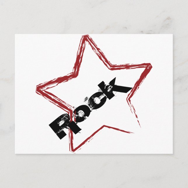Cartão Postal Design Rockstar (Frente)