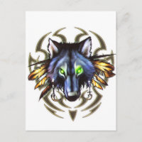 Design tribal do tatuagem do lobo