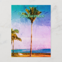 Cartão Postal Design tropical antigo personalizado