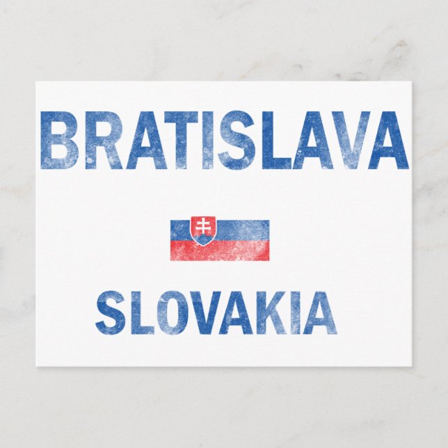 Cartão Postal Designs Bratislava para Eslováquia (Frente)