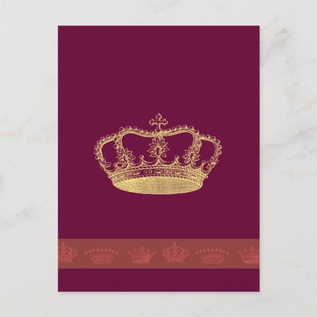Cartão Postal Designs da Coroa (Frente)