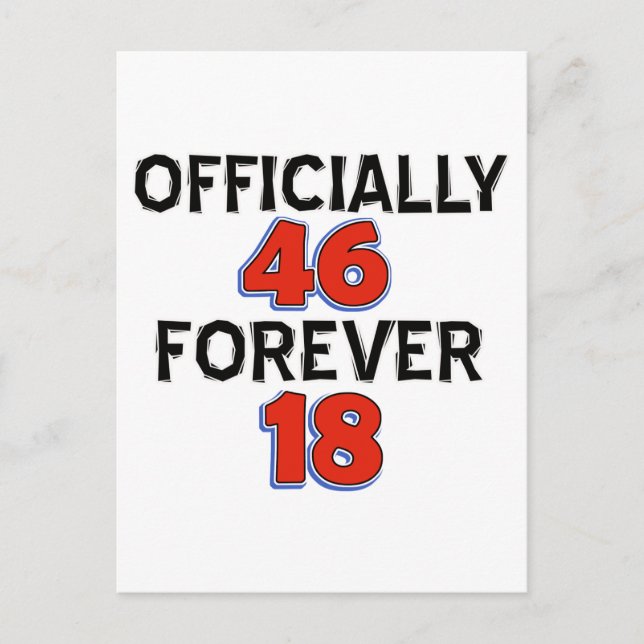 Cartão Postal designs de 46 anos (Frente)