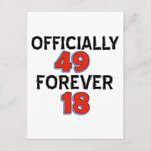 Cartão Postal designs de 49 anos