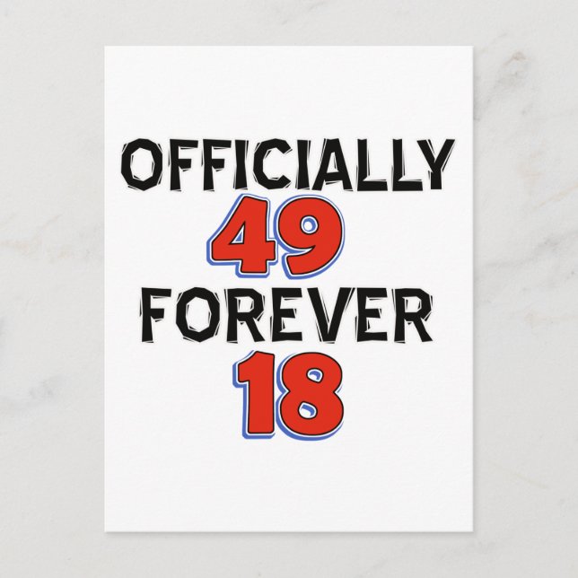 Cartão Postal designs de 49 anos (Frente)