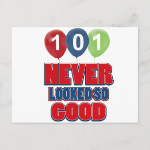 Cartão Postal designs de aniversário de 101 anos