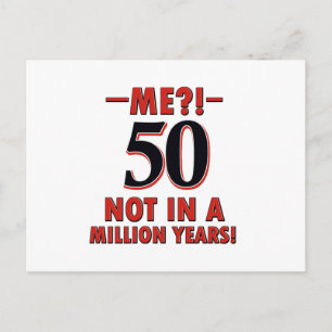 Cartão Postal designs de aniversário de 50 anos
