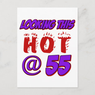 Cartão Postal designs de aniversário de 55 anos