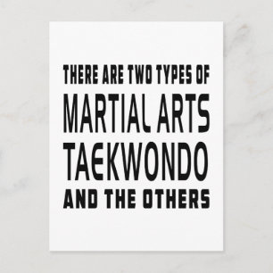 Cartão Postal Designs de Artes Marciais do Taekwondo