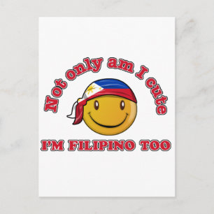 Cartão Postal Designs de bandeira das Filipinas