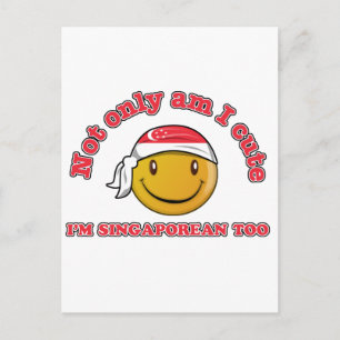 Cartão Postal Designs de bandeira de Singapura