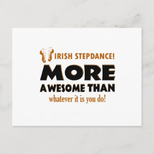 Cartão Postal Designs de dança de dança em irlandês