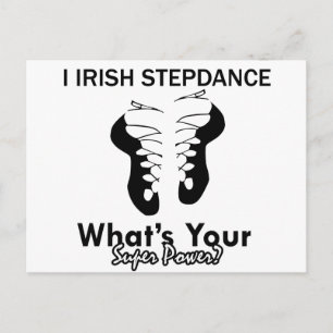 Cartão Postal Designs de dança Irish Step