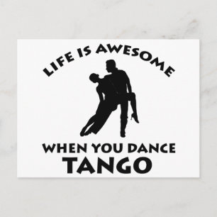 Cartão Postal Designs de dança Tango