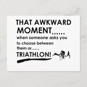 Cartão Postal Designs de esporte Triathlon