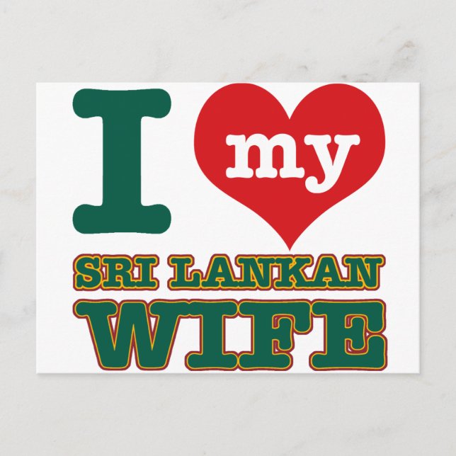 Cartão Postal Designs de esposa do Sri Lanka (Frente)